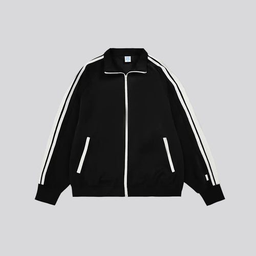 Linear Track Jacket by Calton Brown, contrast-detail matte track jacket