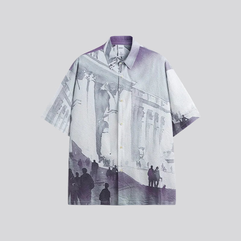 Gallery Puckered Overshirt