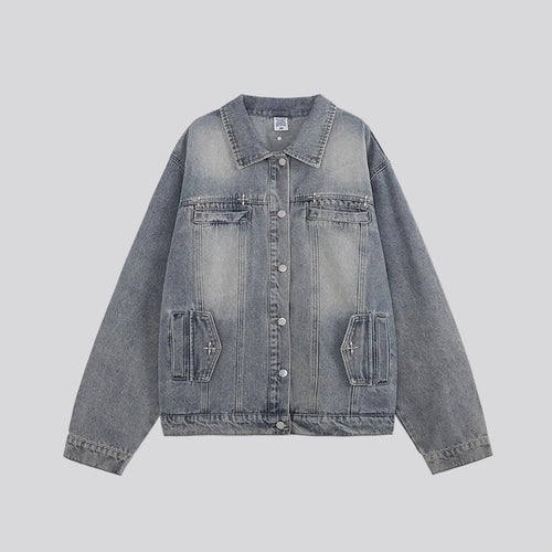 Industrial Type-II Jacket by Calton Brown, frost-patina denim jacket
