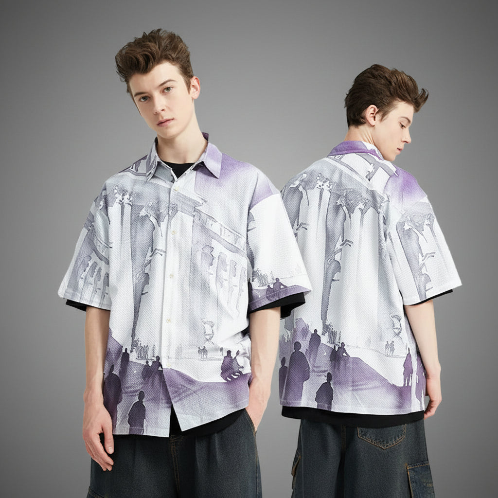 Gallery Puckered Overshirt